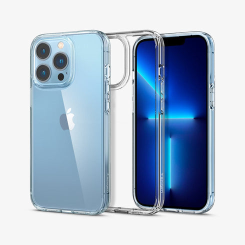 ACS03204 - iPhone 13 Pro Max Case Ultra Hybrid in crystal clear showing the back
